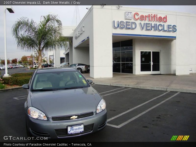Dark Silver Metallic / Gray 2007 Chevrolet Impala LS