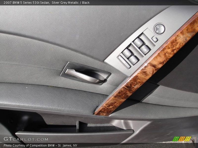 Silver Grey Metallic / Black 2007 BMW 5 Series 530i Sedan