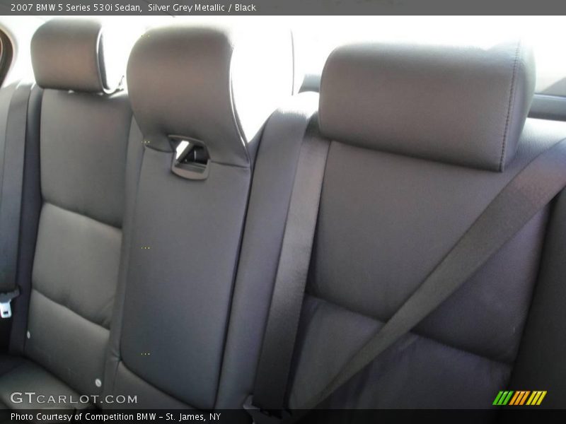 Silver Grey Metallic / Black 2007 BMW 5 Series 530i Sedan