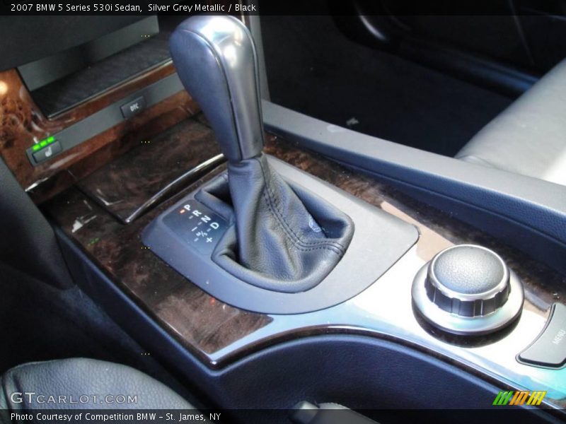 Silver Grey Metallic / Black 2007 BMW 5 Series 530i Sedan