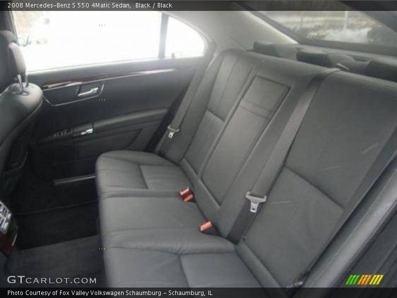 Black / Black 2008 Mercedes-Benz S 550 4Matic Sedan