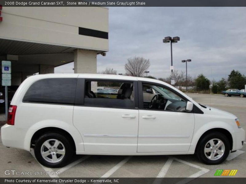 Stone White / Medium Slate Gray/Light Shale 2008 Dodge Grand Caravan SXT