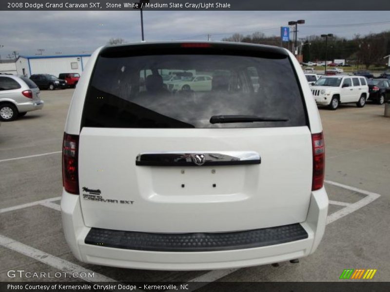 Stone White / Medium Slate Gray/Light Shale 2008 Dodge Grand Caravan SXT