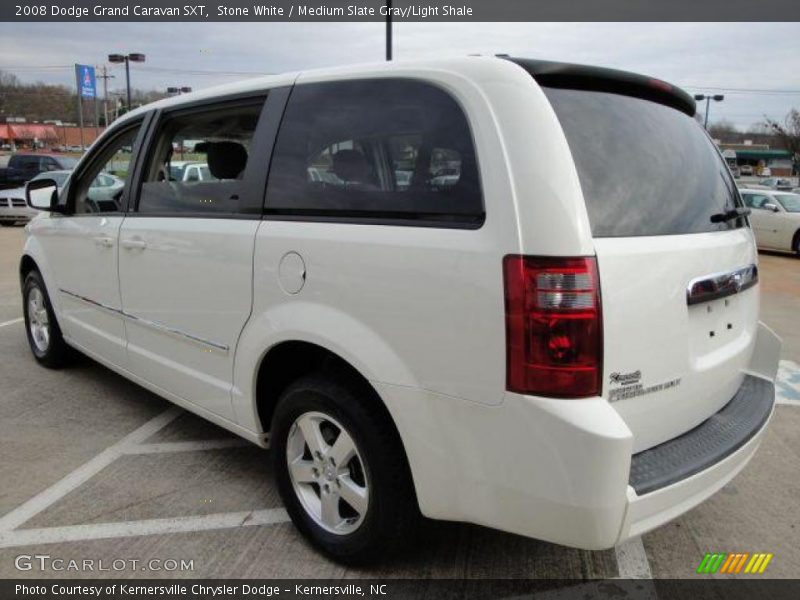 Stone White / Medium Slate Gray/Light Shale 2008 Dodge Grand Caravan SXT