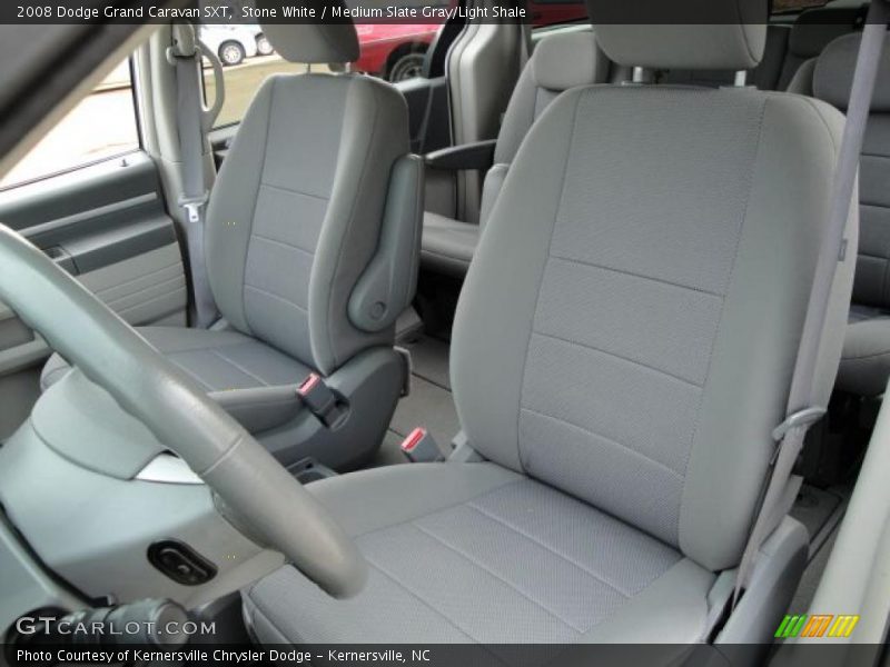 Stone White / Medium Slate Gray/Light Shale 2008 Dodge Grand Caravan SXT