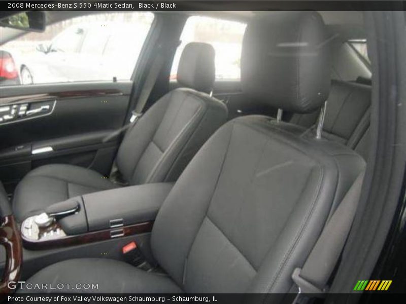 Black / Black 2008 Mercedes-Benz S 550 4Matic Sedan
