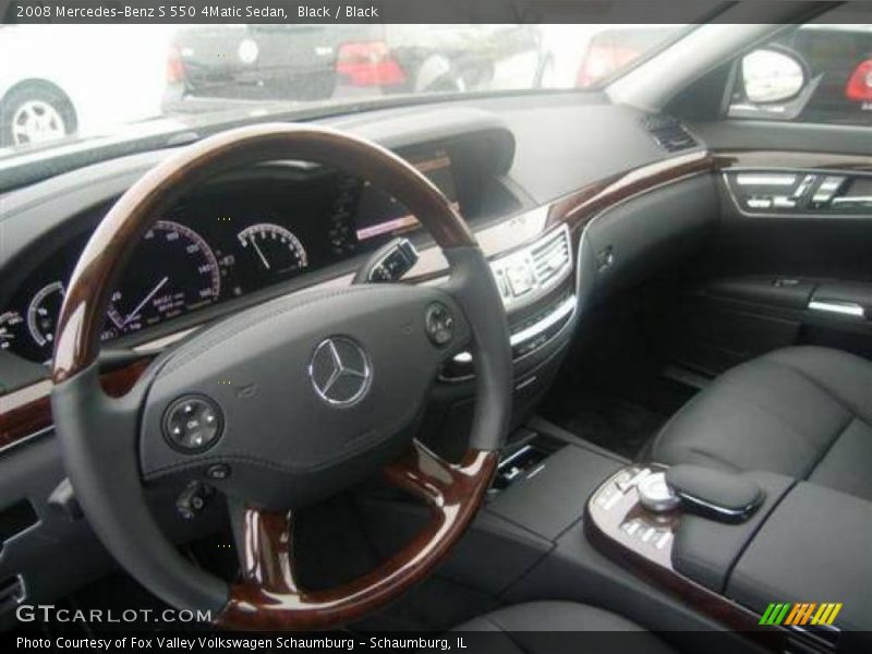 Black / Black 2008 Mercedes-Benz S 550 4Matic Sedan