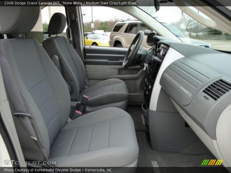 Stone White / Medium Slate Gray/Light Shale 2008 Dodge Grand Caravan SXT