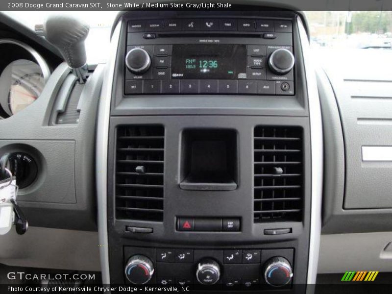 Stone White / Medium Slate Gray/Light Shale 2008 Dodge Grand Caravan SXT