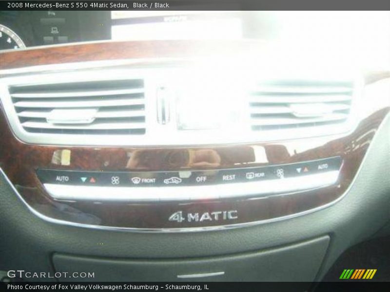 Black / Black 2008 Mercedes-Benz S 550 4Matic Sedan