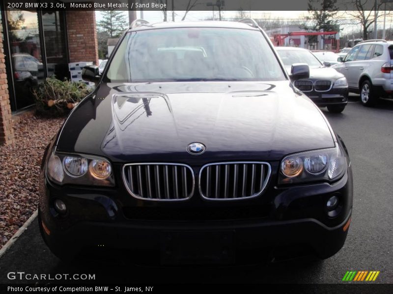 Monaco Blue Metallic / Sand Beige 2007 BMW X3 3.0si