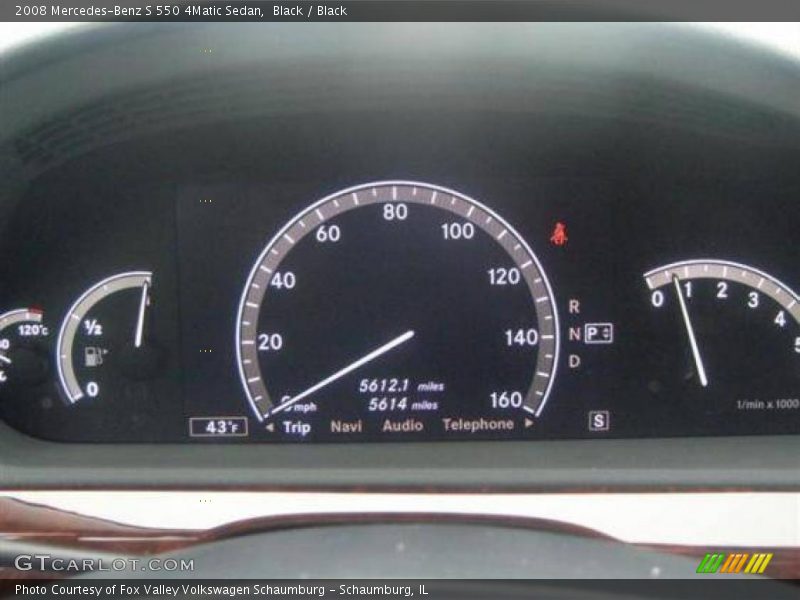 Black / Black 2008 Mercedes-Benz S 550 4Matic Sedan
