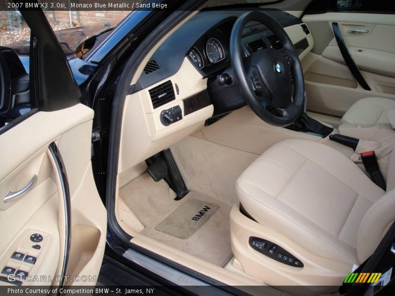 Monaco Blue Metallic / Sand Beige 2007 BMW X3 3.0si
