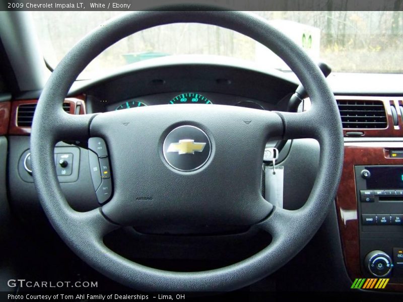 White / Ebony 2009 Chevrolet Impala LT