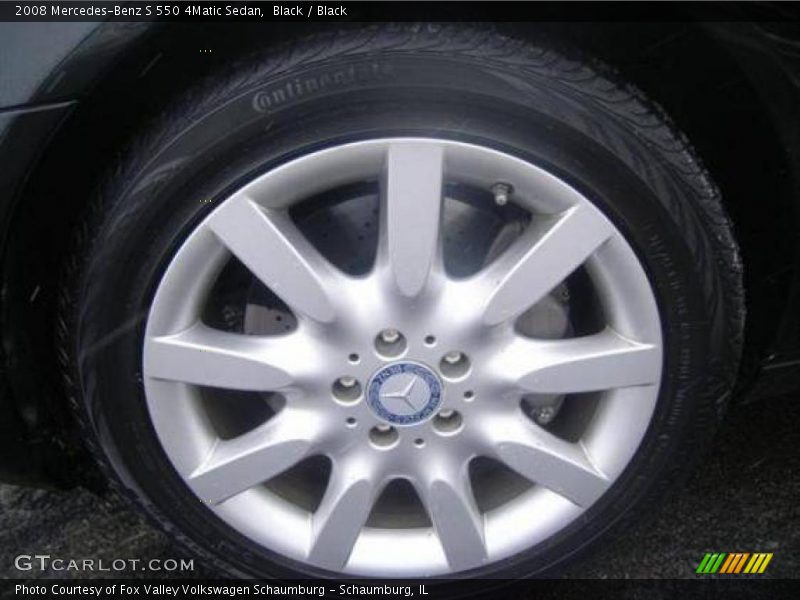 Black / Black 2008 Mercedes-Benz S 550 4Matic Sedan