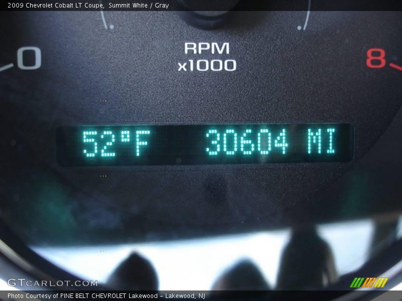 Summit White / Gray 2009 Chevrolet Cobalt LT Coupe