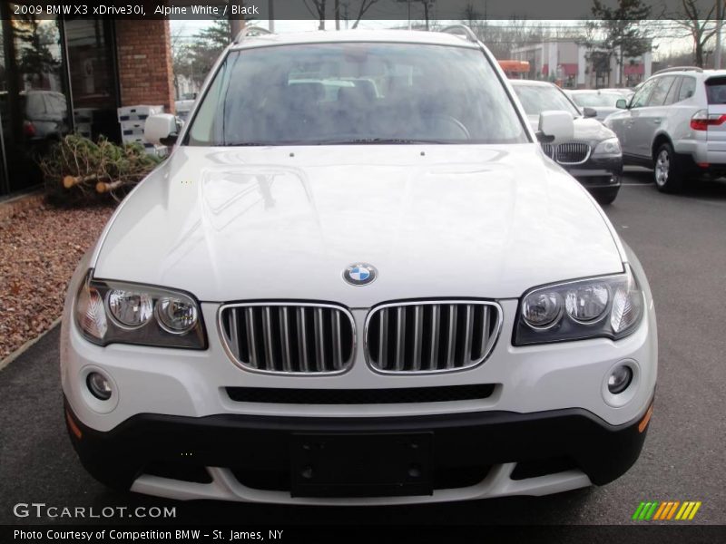 Alpine White / Black 2009 BMW X3 xDrive30i