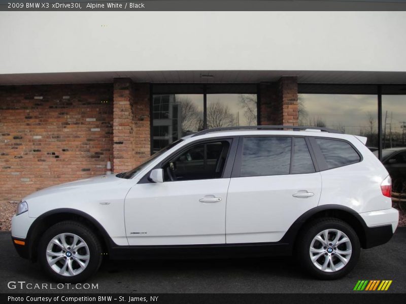 Alpine White / Black 2009 BMW X3 xDrive30i