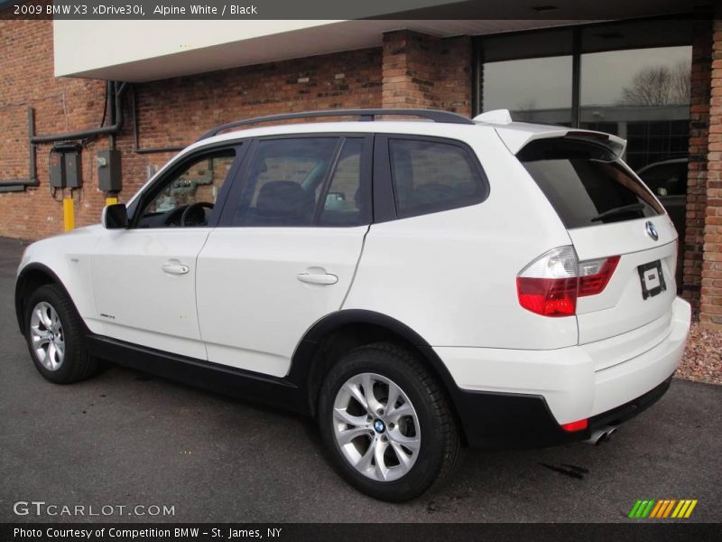 Alpine White / Black 2009 BMW X3 xDrive30i