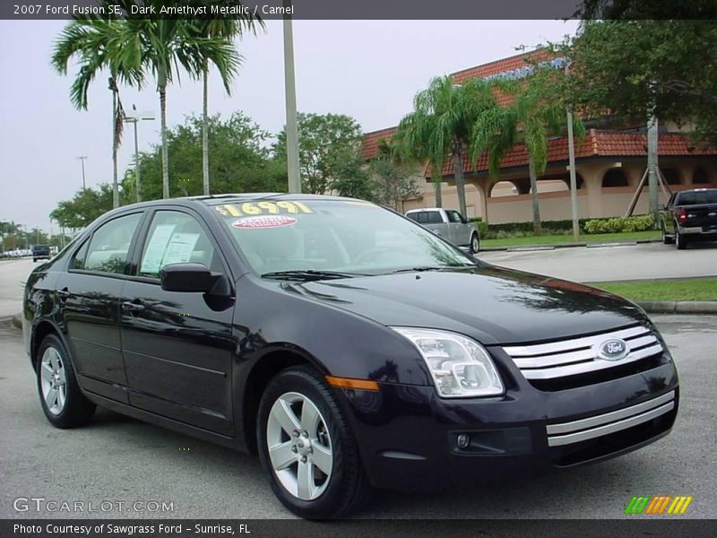 Dark Amethyst Metallic / Camel 2007 Ford Fusion SE