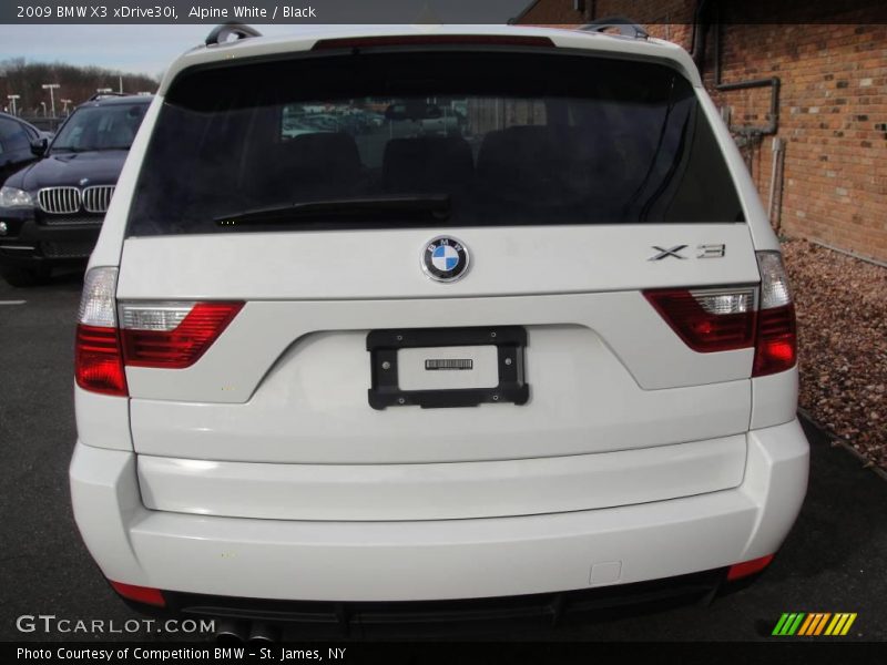 Alpine White / Black 2009 BMW X3 xDrive30i