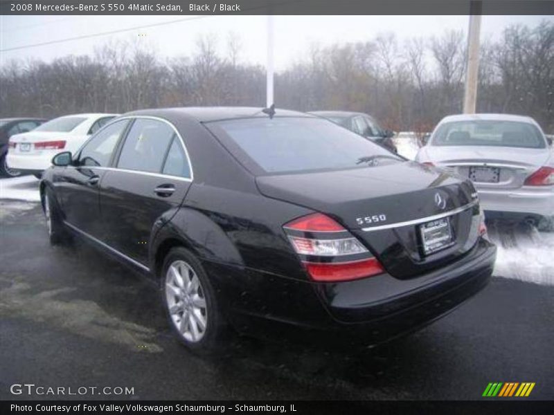Black / Black 2008 Mercedes-Benz S 550 4Matic Sedan