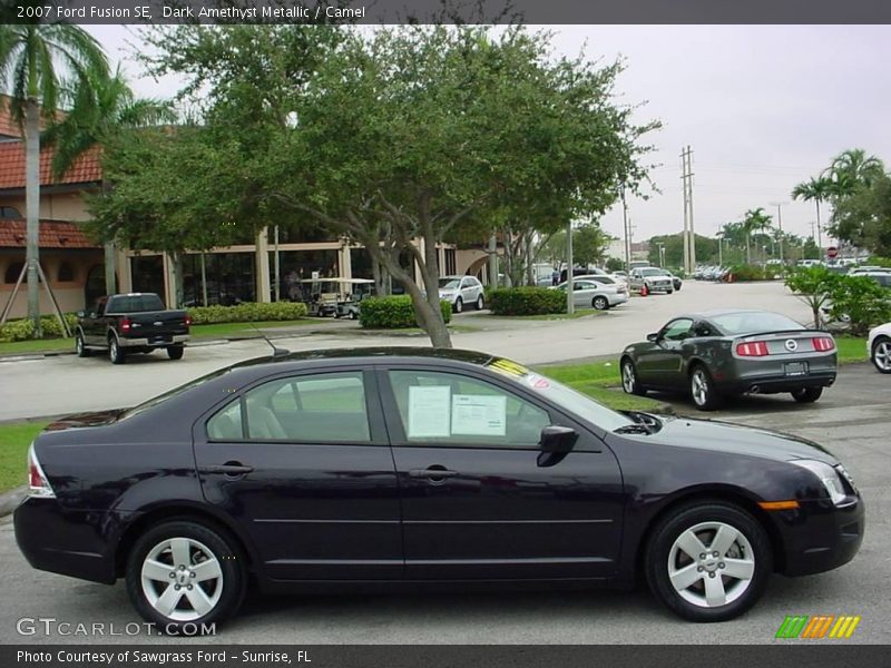 Dark Amethyst Metallic / Camel 2007 Ford Fusion SE