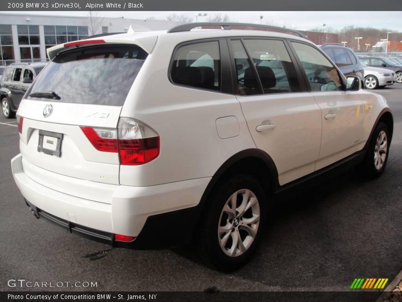 Alpine White / Black 2009 BMW X3 xDrive30i