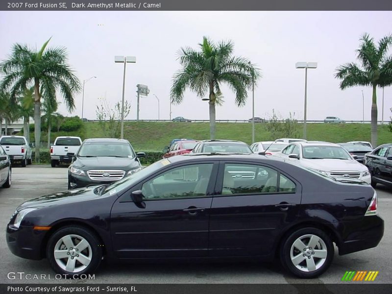 Dark Amethyst Metallic / Camel 2007 Ford Fusion SE