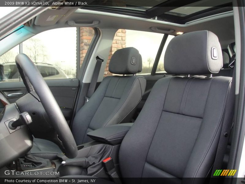 Alpine White / Black 2009 BMW X3 xDrive30i