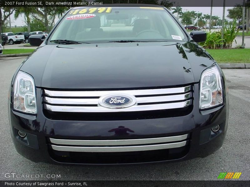 Dark Amethyst Metallic / Camel 2007 Ford Fusion SE