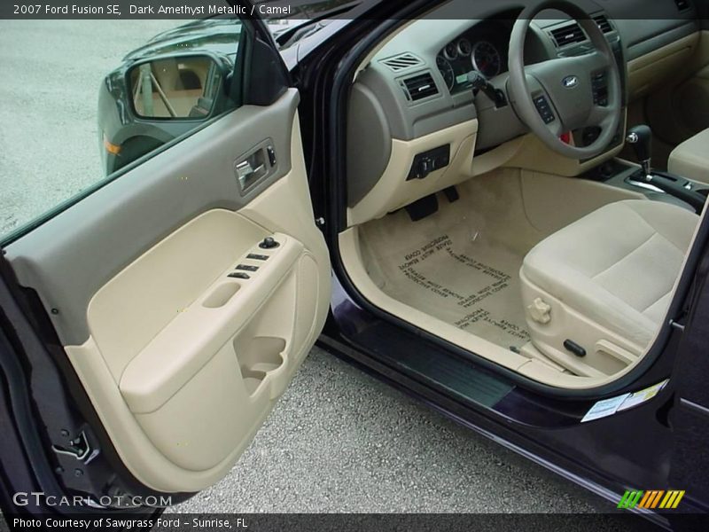 Dark Amethyst Metallic / Camel 2007 Ford Fusion SE