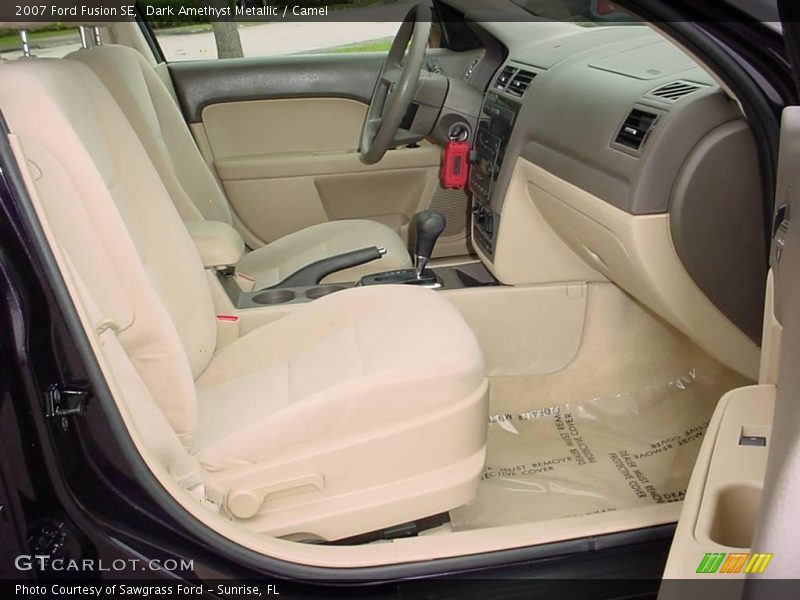 Dark Amethyst Metallic / Camel 2007 Ford Fusion SE