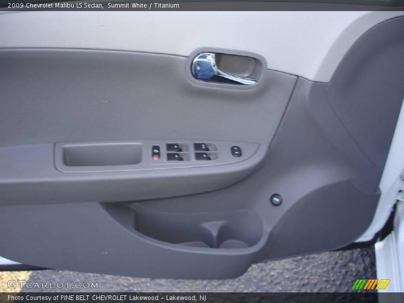 Summit White / Titanium 2009 Chevrolet Malibu LS Sedan