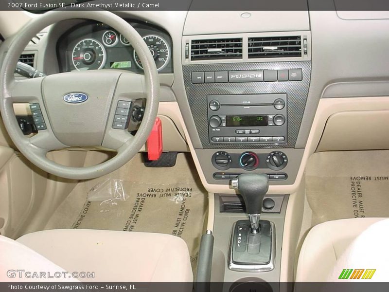 Dark Amethyst Metallic / Camel 2007 Ford Fusion SE