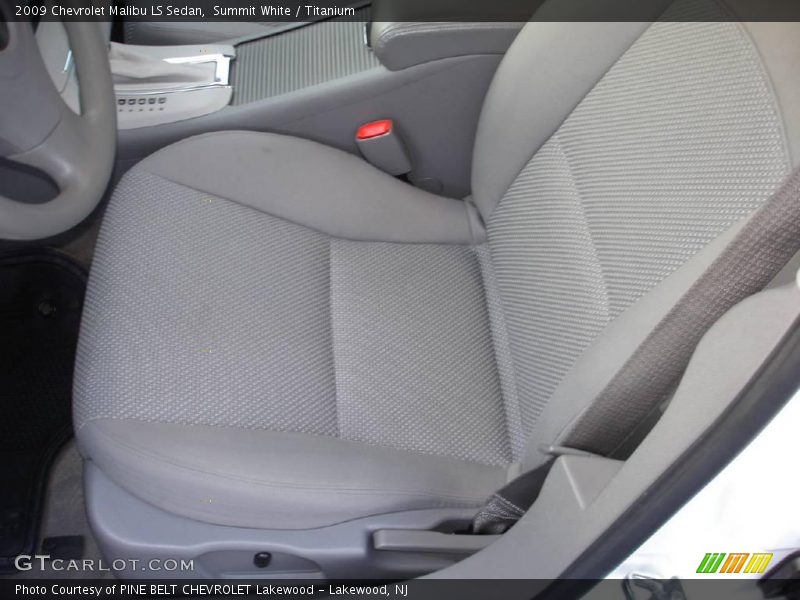 Summit White / Titanium 2009 Chevrolet Malibu LS Sedan