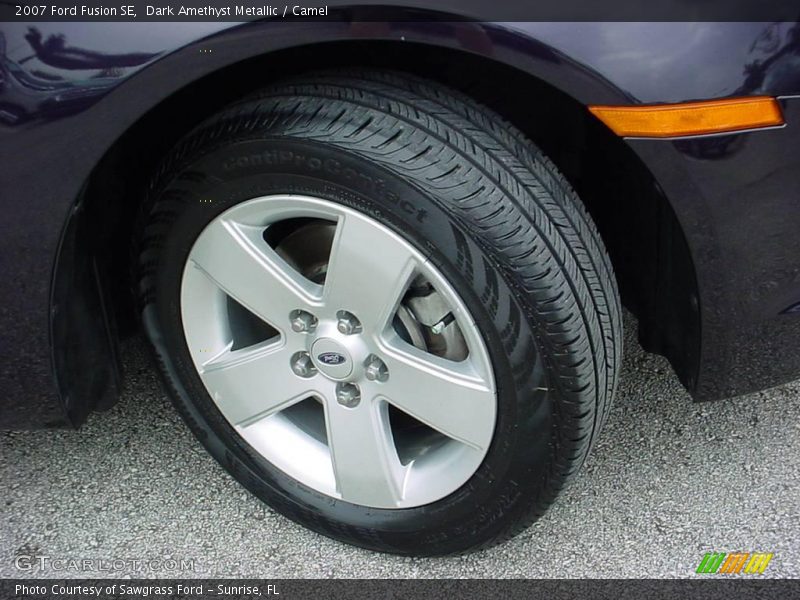 Dark Amethyst Metallic / Camel 2007 Ford Fusion SE