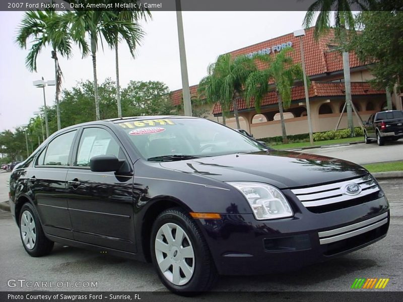 Dark Amethyst Metallic / Camel 2007 Ford Fusion S