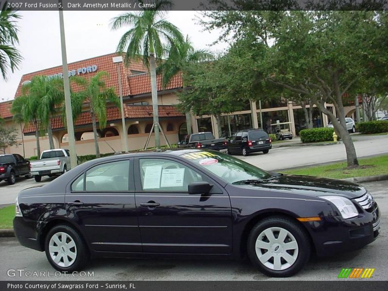 Dark Amethyst Metallic / Camel 2007 Ford Fusion S