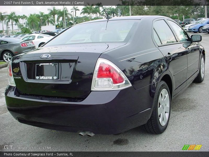 Dark Amethyst Metallic / Camel 2007 Ford Fusion S