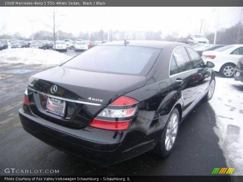 Black / Black 2008 Mercedes-Benz S 550 4Matic Sedan