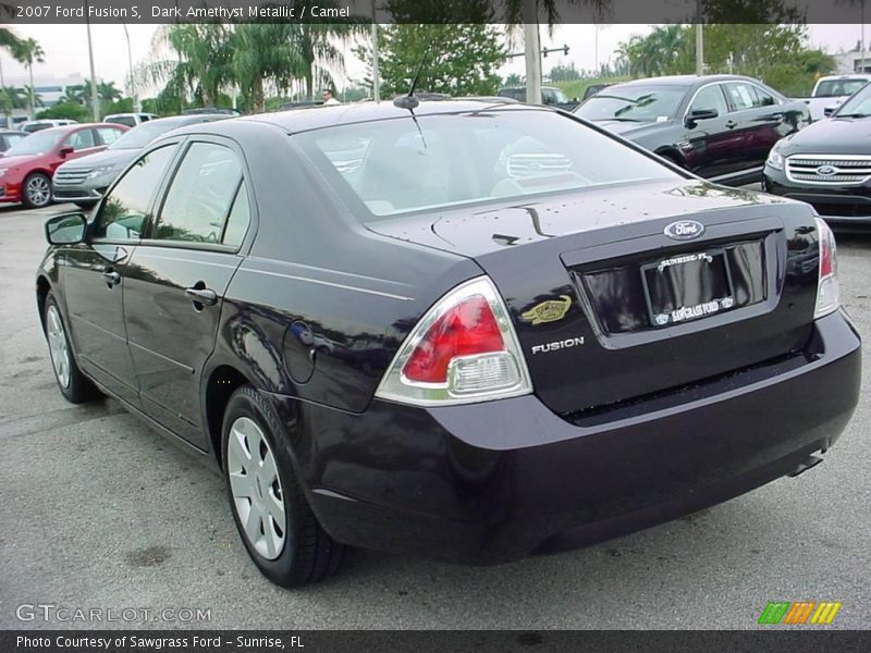 Dark Amethyst Metallic / Camel 2007 Ford Fusion S