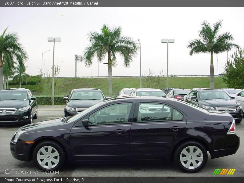 Dark Amethyst Metallic / Camel 2007 Ford Fusion S