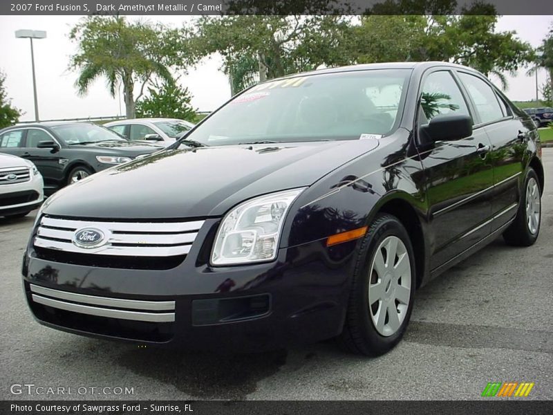 Dark Amethyst Metallic / Camel 2007 Ford Fusion S