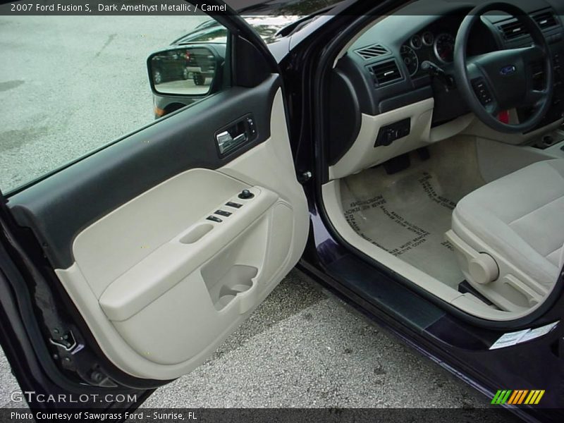 Dark Amethyst Metallic / Camel 2007 Ford Fusion S