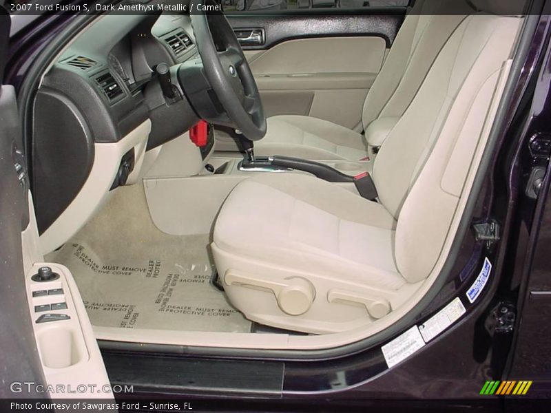 Dark Amethyst Metallic / Camel 2007 Ford Fusion S