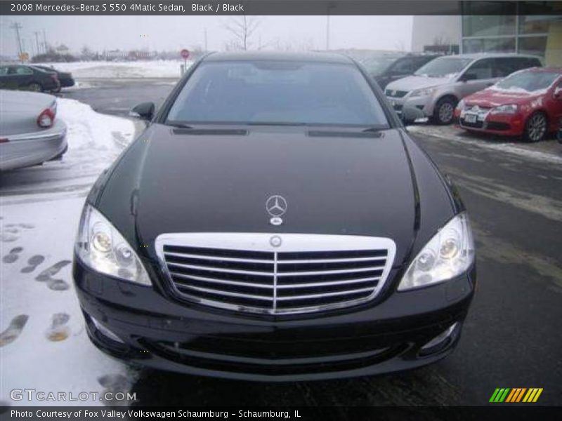 Black / Black 2008 Mercedes-Benz S 550 4Matic Sedan