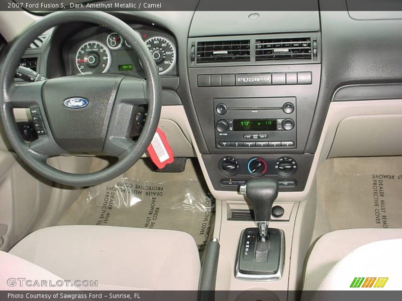 Dark Amethyst Metallic / Camel 2007 Ford Fusion S