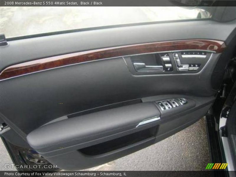 Black / Black 2008 Mercedes-Benz S 550 4Matic Sedan