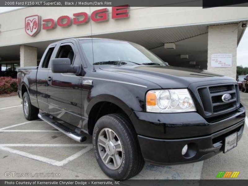 Black / Medium/Dark Flint 2008 Ford F150 XLT SuperCab